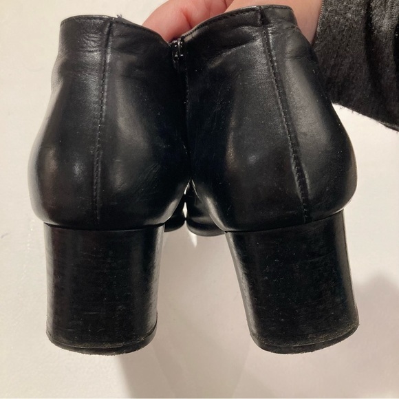 PROXY Sz 9.5 Leopard Print Elastic Top Square Heel Zipper Made In Spain Shoes - Picture 8 of 11